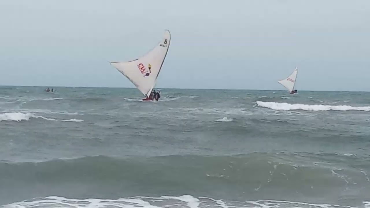 REGATA NA BARRA DA  SUCATINGA PRIMEIRO LUGAR  PATO  /21/2025