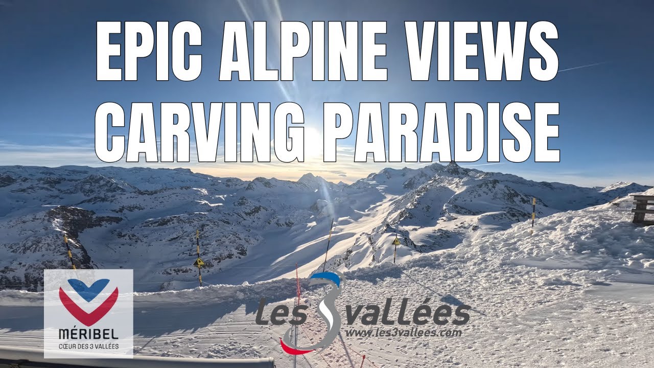 6.2km long run from Mont Vallon (2952m) down to Méribel Mottaret in Les 3 Vallées