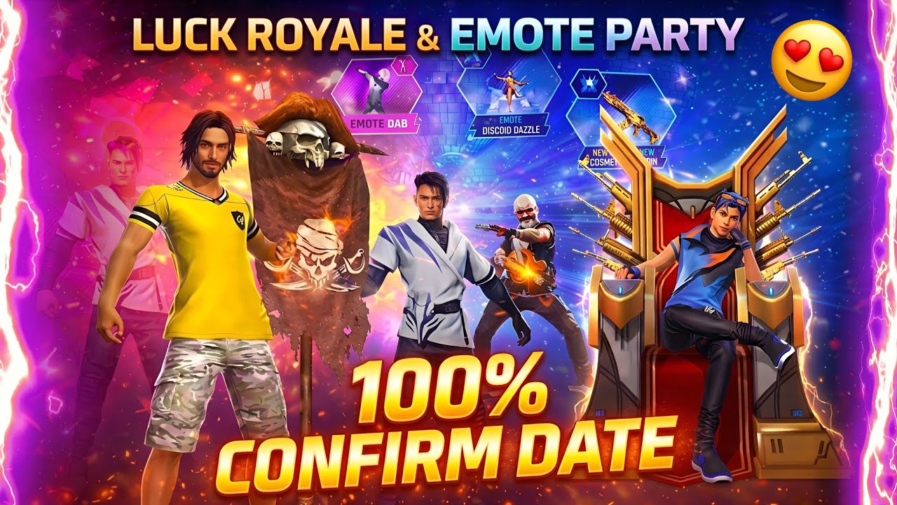 🤩Flag emote return confirm date free fire | Throne emote return confirm date |Next emote royal event