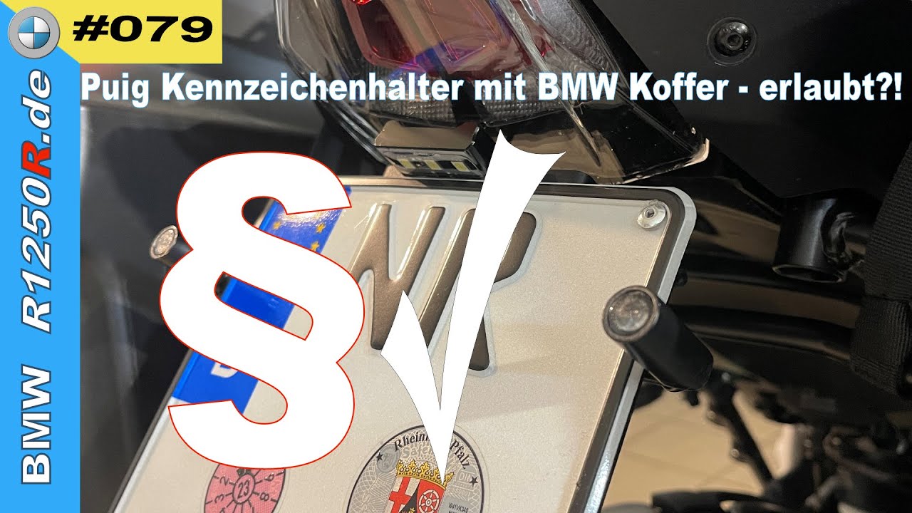 BMW R 1250 R - Puig Halter + Koffer + Highsider-Blinker = passt! #motovlog 79