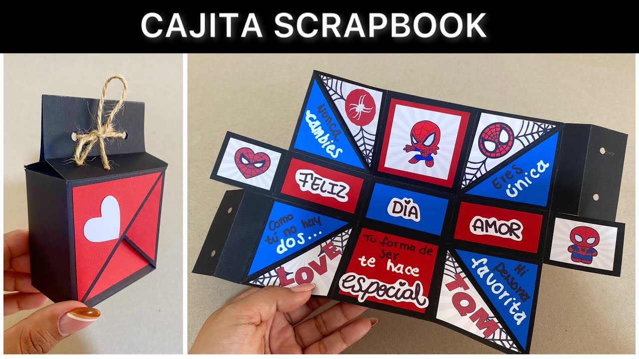 Cómo hacer una CAJITA SCRAPBOOK para OBSEQUIAR | Regalo sorprendente