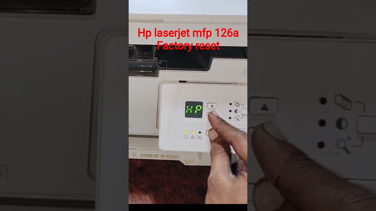 Hp laserjet mfp 126a factory reset #printrest #viralvideo #video #youtubeshorts #youtube