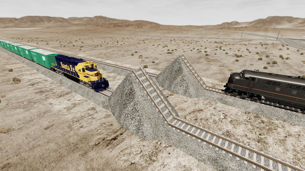 Trains vs Giant Bulge Crashes 141 - BeamNG.Drive | BeamNG High Speed