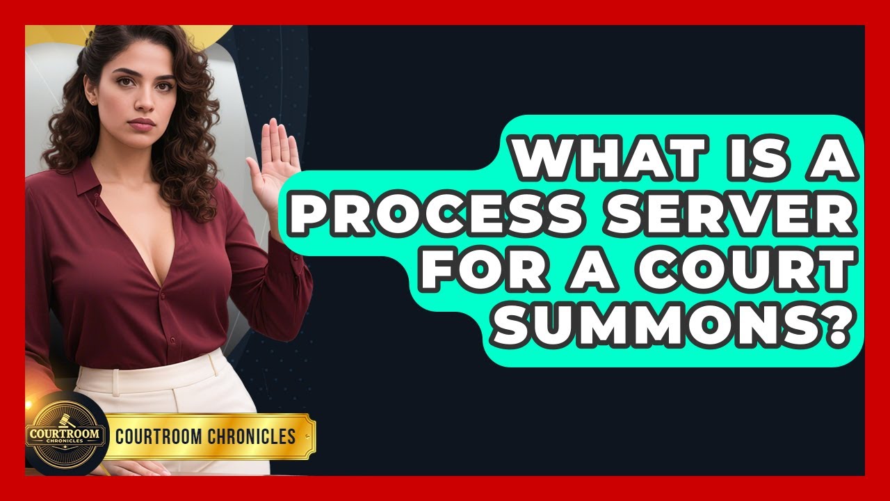 What Is A Process Server For A Court Summons? - Courtroom Chronicles