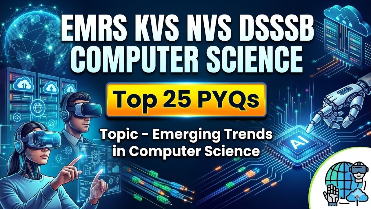 Lec 01 | EMRS KVS Emerging Trend 📚 | Top 25 PYQ Series ✨ | #emrs #kvs #nvs #dsssb 