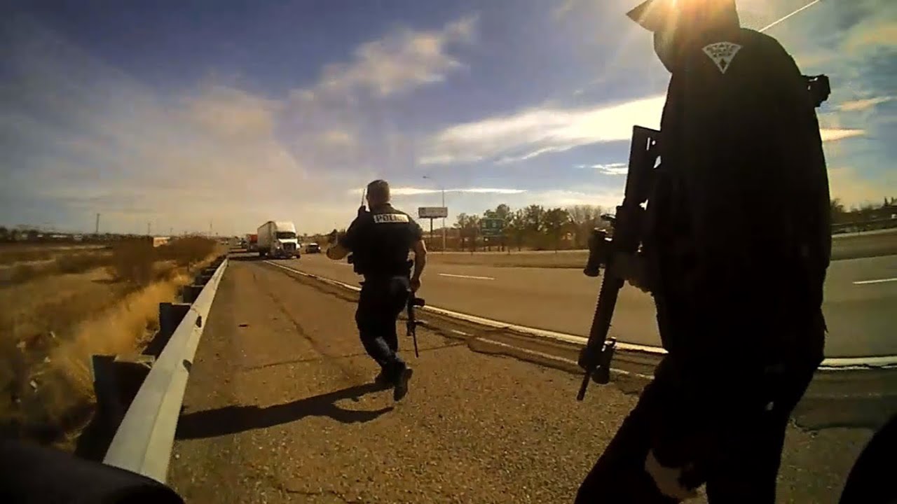 Fallen NMSP officer Darian Jarrott responds to reports of a guy shooting at passing cars on I-10