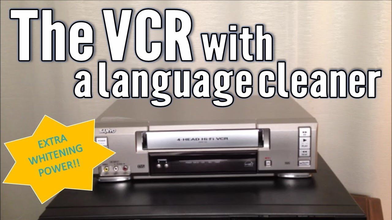 This Sanyo VCR CENSORS Bad Words?! Built-In Language Cleaner VCR Review Demo