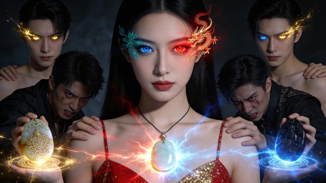蘇晴意外激活祖傳玉佩，獲得能吸收古董靈力的陰眼，和吸收純陽龍氣的陽眼。她靠著這陰陽眼逆襲成鑑寶女王！