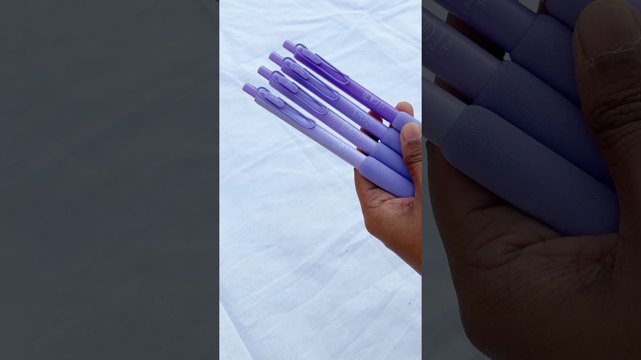 Check out our newest obsession: adorable purple pens that make writing fun! 💜 #stationery #kawaii