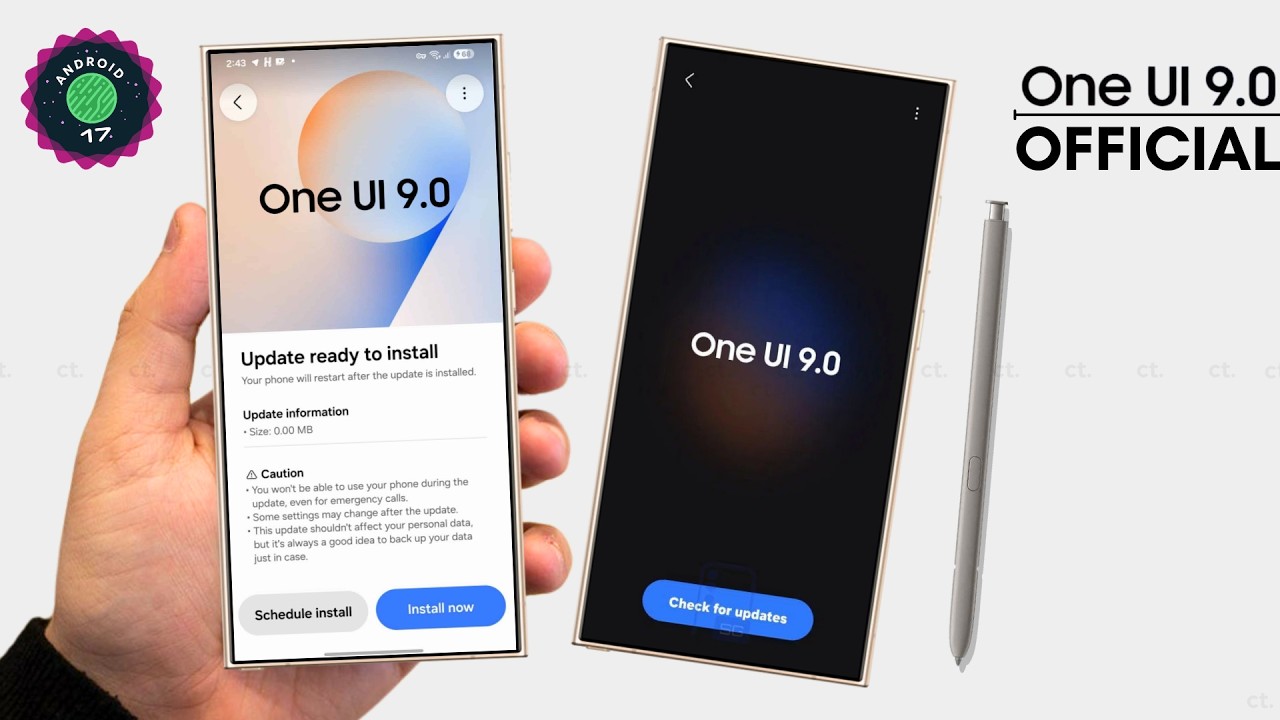 Samsung One UI 9.0 на Android 17 &mdash; ОФИЦИАЛЬНОЕ ОБНОВЛЕНИЕ!