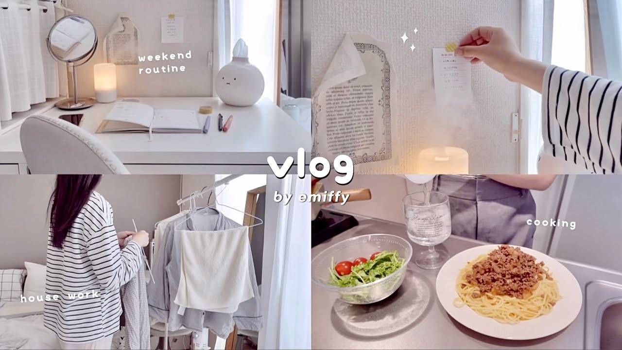 my weekend routine｜make a todo list 📝 housework, cooking for 2 days, making plum syrup 🫙