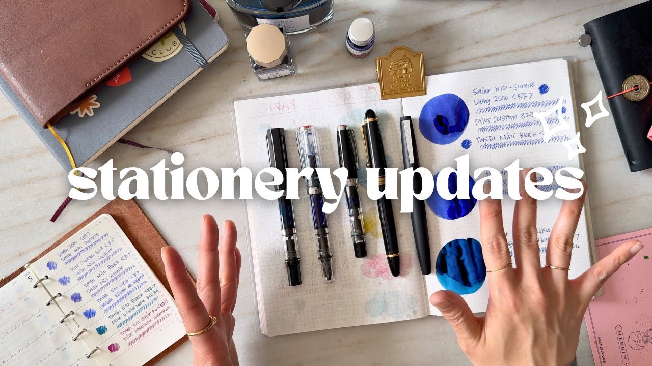 ✨ IMPROMPTU CHECK-IN ✨📓 notebook updates, 🎨 a new sketchbook, 🖋️ currently inked fountain pens