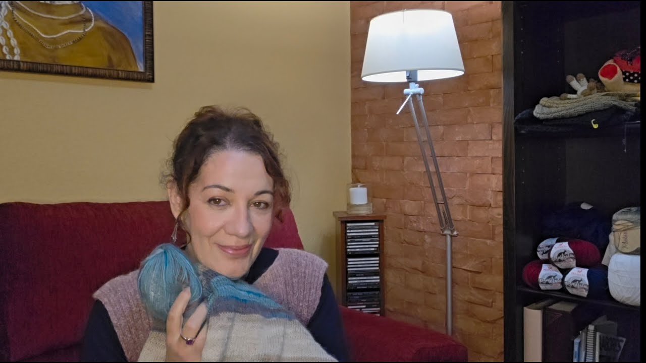 COMPARTIMOS la tarde TEJIENDO - hacemos cuello y hombros del SUÉTER  Melissa