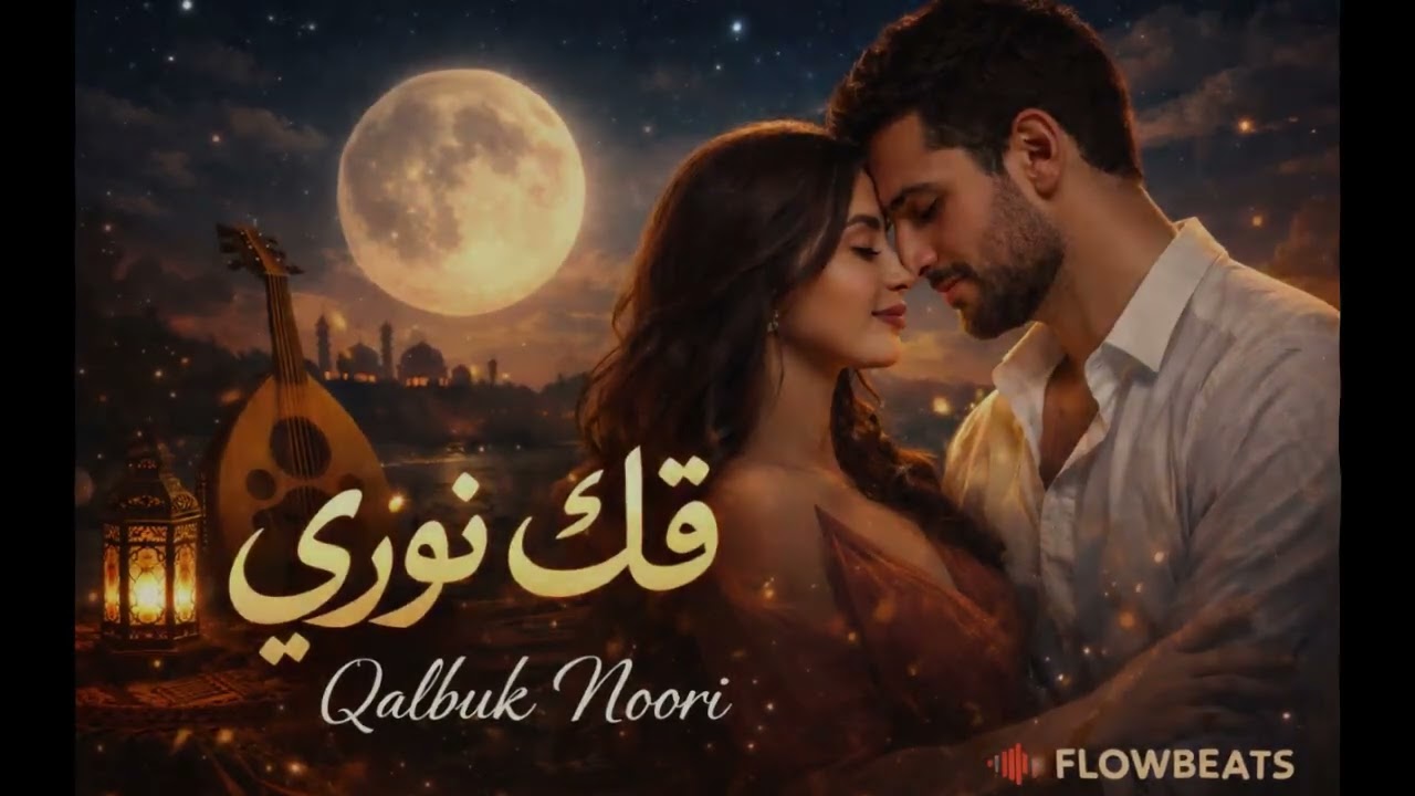 Qalbuk Noori | Arabic Romantic Song | Moonlight Love Vibes | FlowBeats