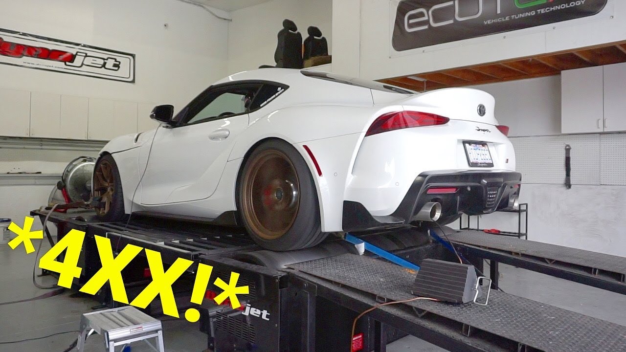 A90 Supra Dyno Makes THIS MUCH POWER With 2 MODS!! *Toyota Lied*