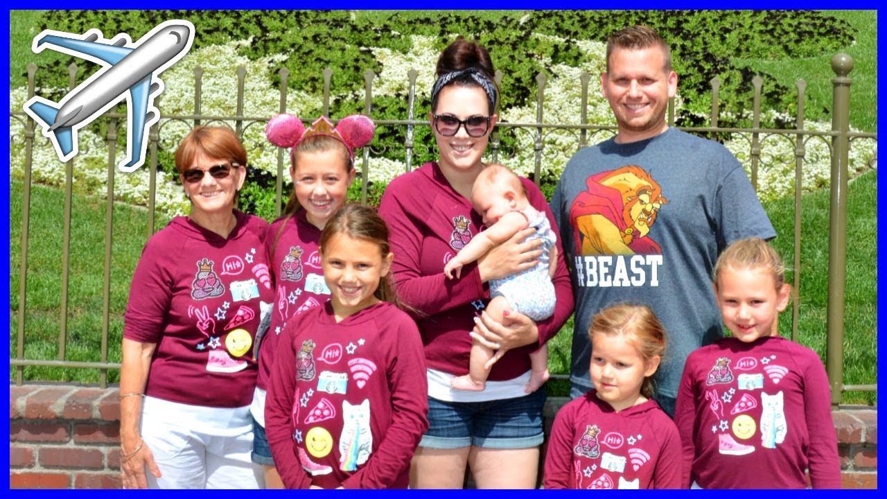FLYING TO DISNEYLAND WITH 5 KIDS!