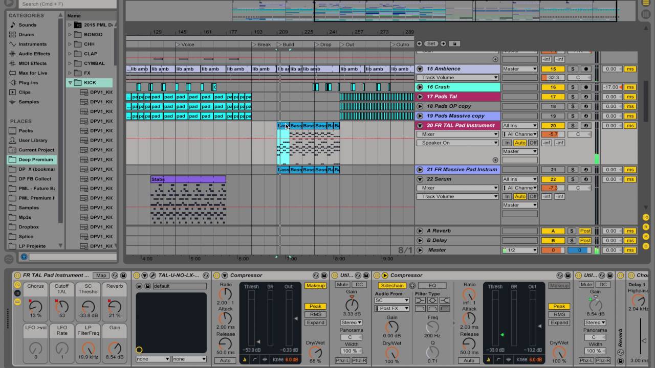 PML - Melodic Deep House Track - (Play back) Ableton Live Worakls & N'to Style