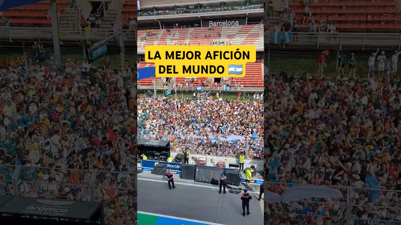 🇦🇷 &iexcl;LA HINCHADA DE FRANCO COLAPINTO EN EL GP DE ESPA&Ntilde;A!  #formula1 #shorts
