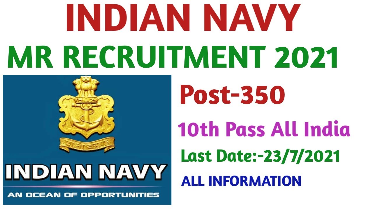 Indian Navy  MR October Batch 2021 Vacancy||MR VACANCY 2021