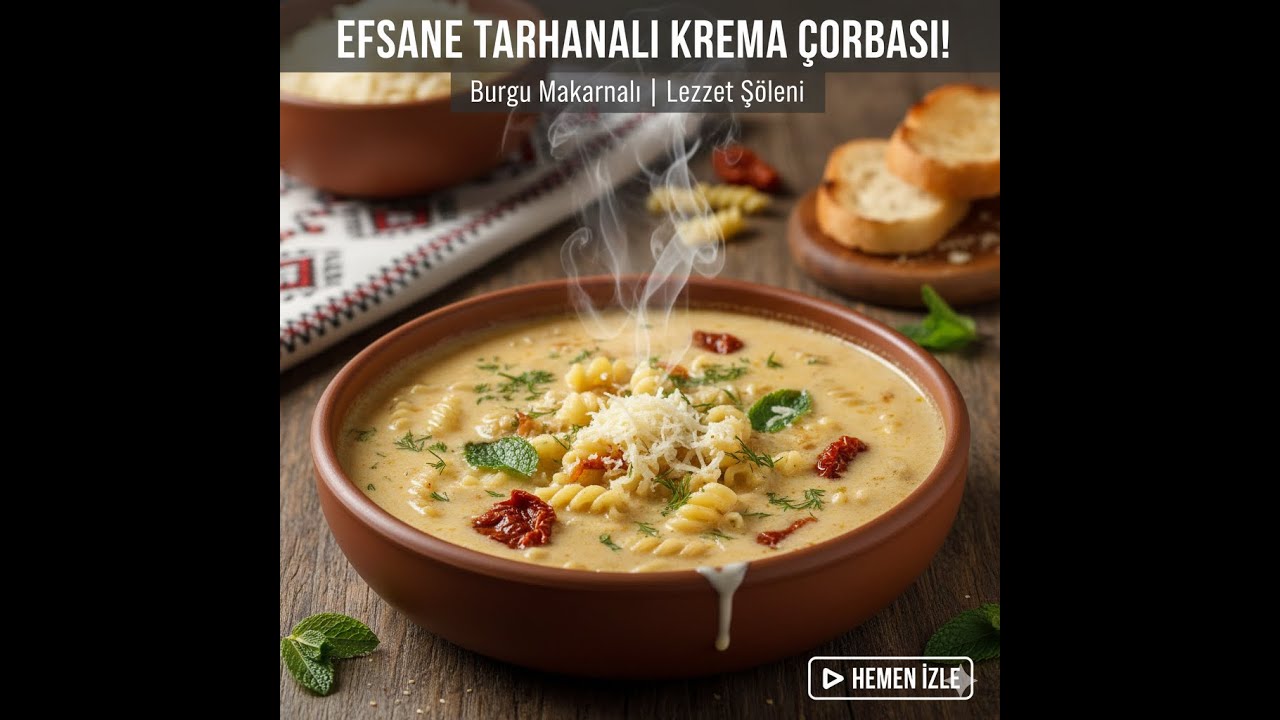 Tarhanayı Hiç Böyle Denemediniz! 🍜 Kremalı & Makarnalı Tarhana Çorbası