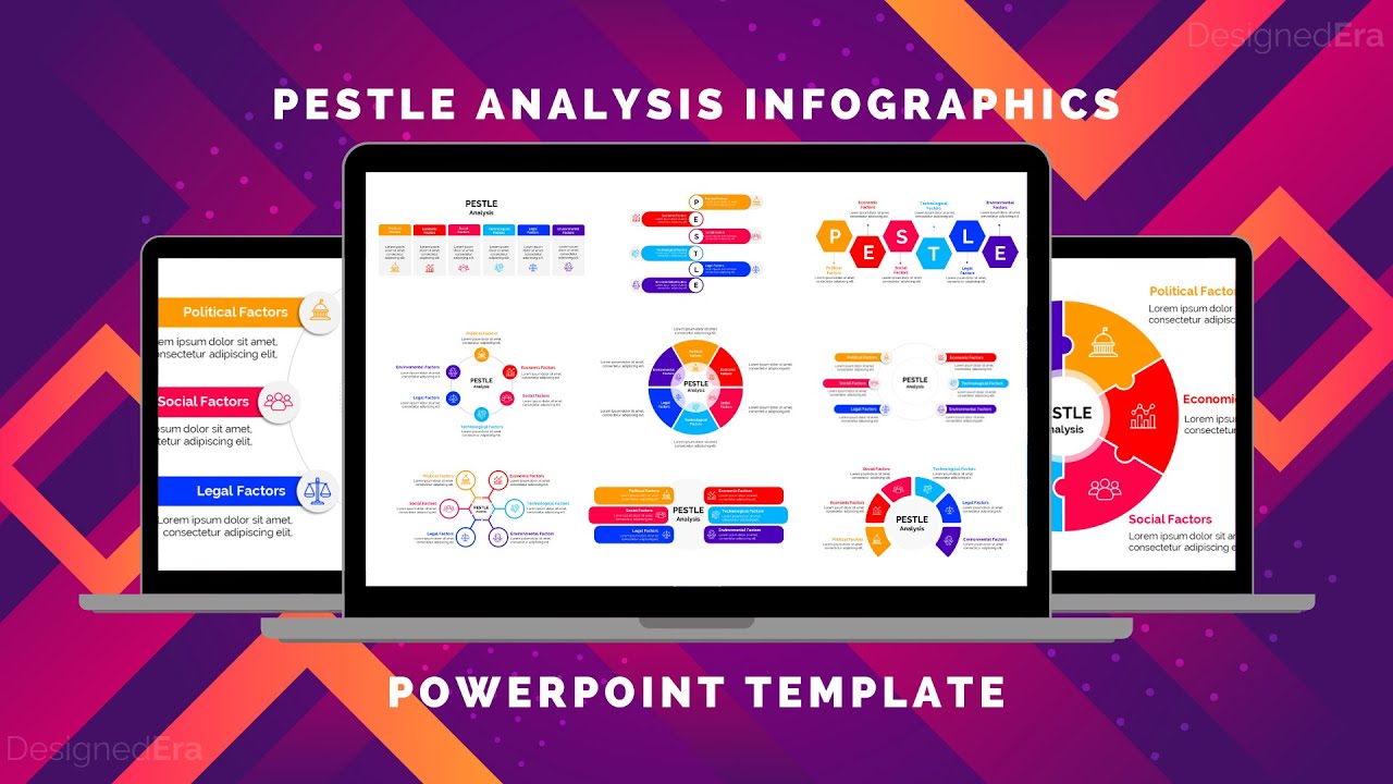 10 PESTLE Analysis Infographics | Powerpoint Template | DesignedEra