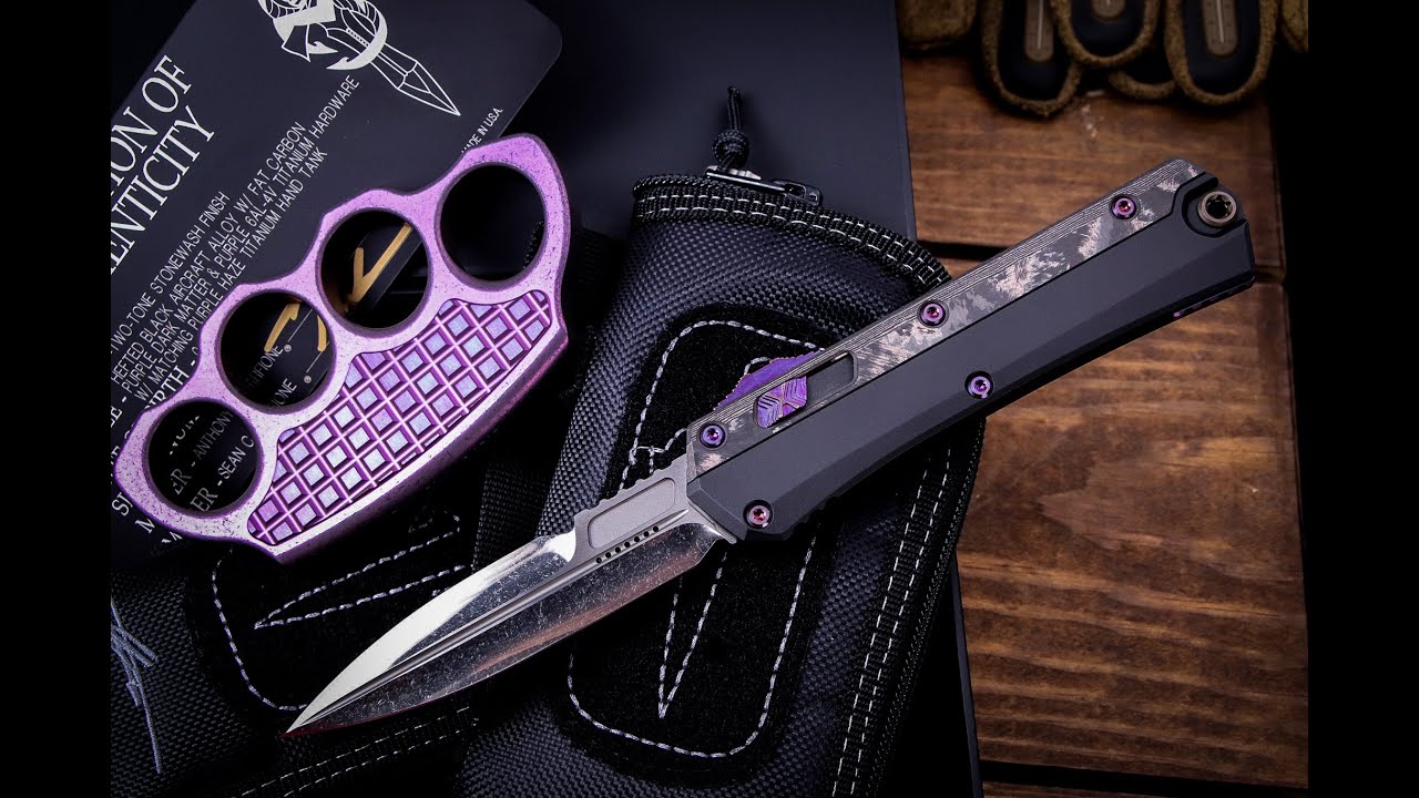 Marfione Custom Glykon Purple Dark Matter Knife