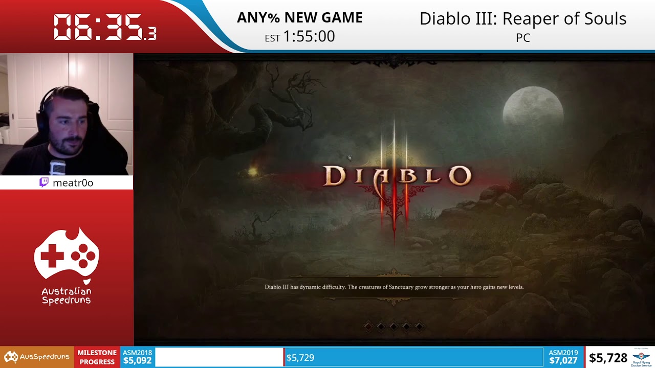 Diablo III: Reaper of Souls - any% New Game Speedrun by meatr0o  - FAST 2020