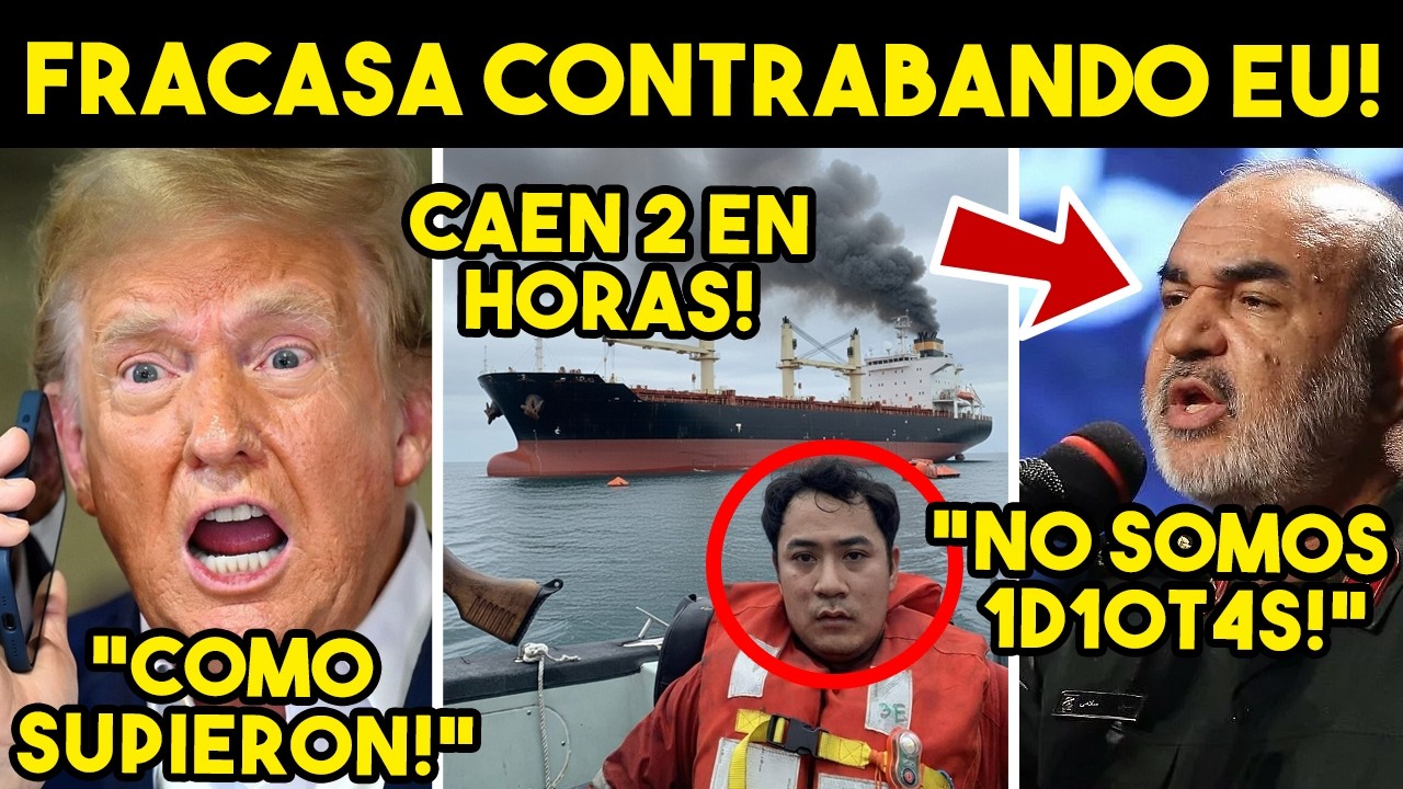 PESADILLA TOTAL! IRAN HUNDE BARCOS A TRUMP, DESCUBRE PLAN. EU SIN SALIDA, NO LO PUEDE CREER