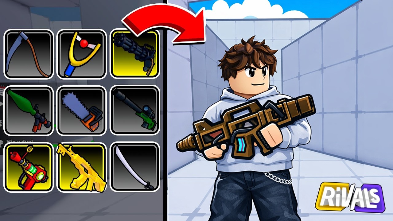 Dokážem Dať KILL s KAŽDOU ZBRAŇOU v Roblox RIVALS?!