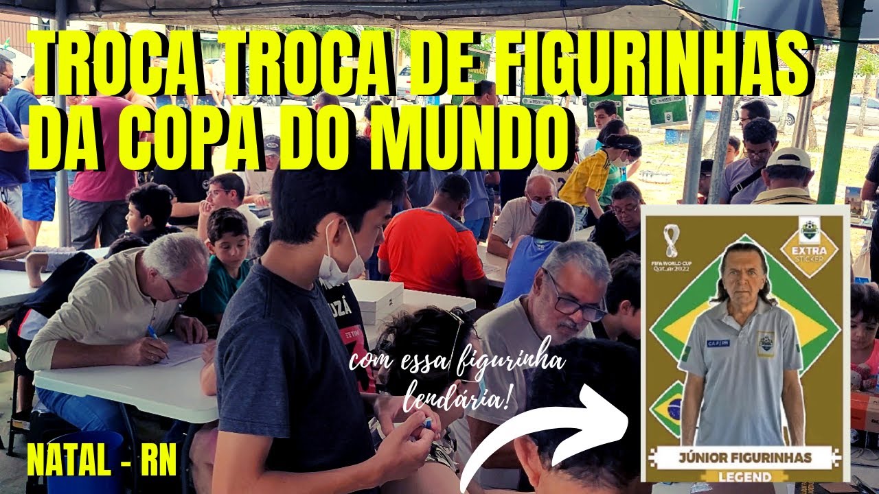 O MAIS MOVIMENTADO LOCAL DE TROCA TROCA DE FIGURINHAS DA COPA DO MUNDO QATAR 2022 DO BRASIL