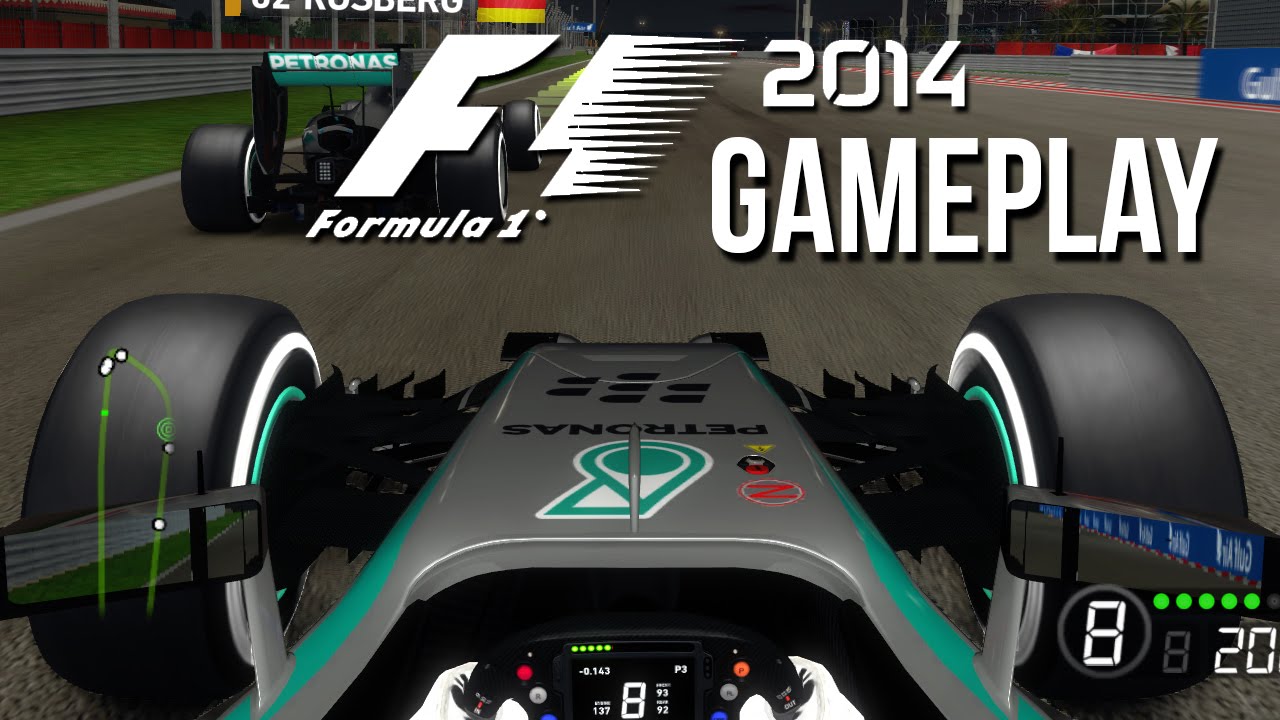 F1 2014 Gamplay - Night Time Bahrain 25% Race 14 Laps