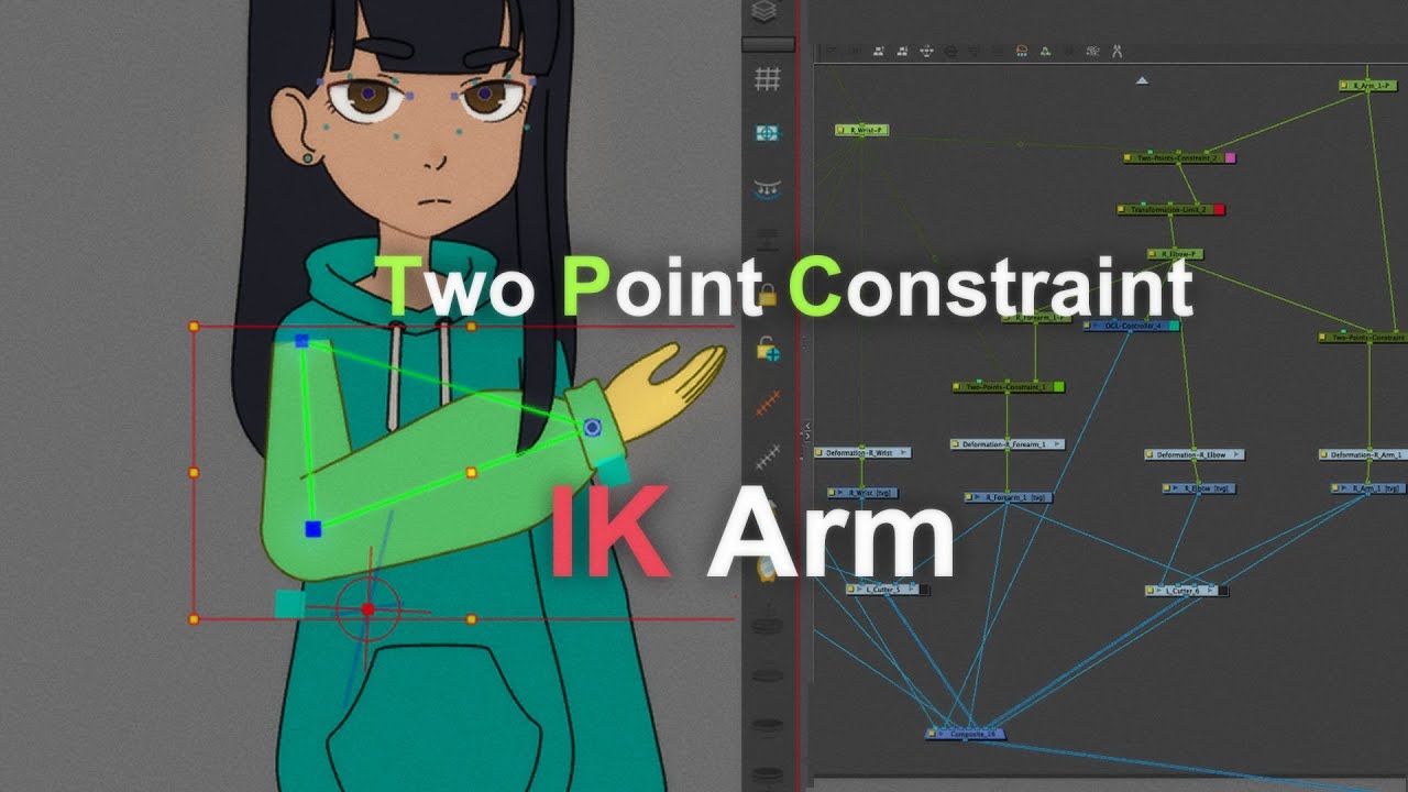 How to rig a Two Point Constraint Arm in Toon Boom Harmony