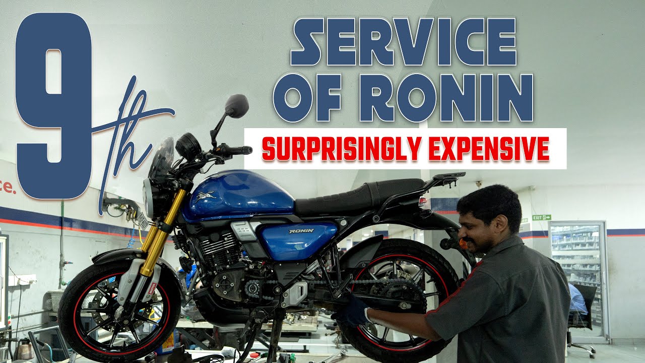 My TVS RONIN 9th SERVICE | Surprisingly Expensive! 48,000Kms in two years | Complete service details