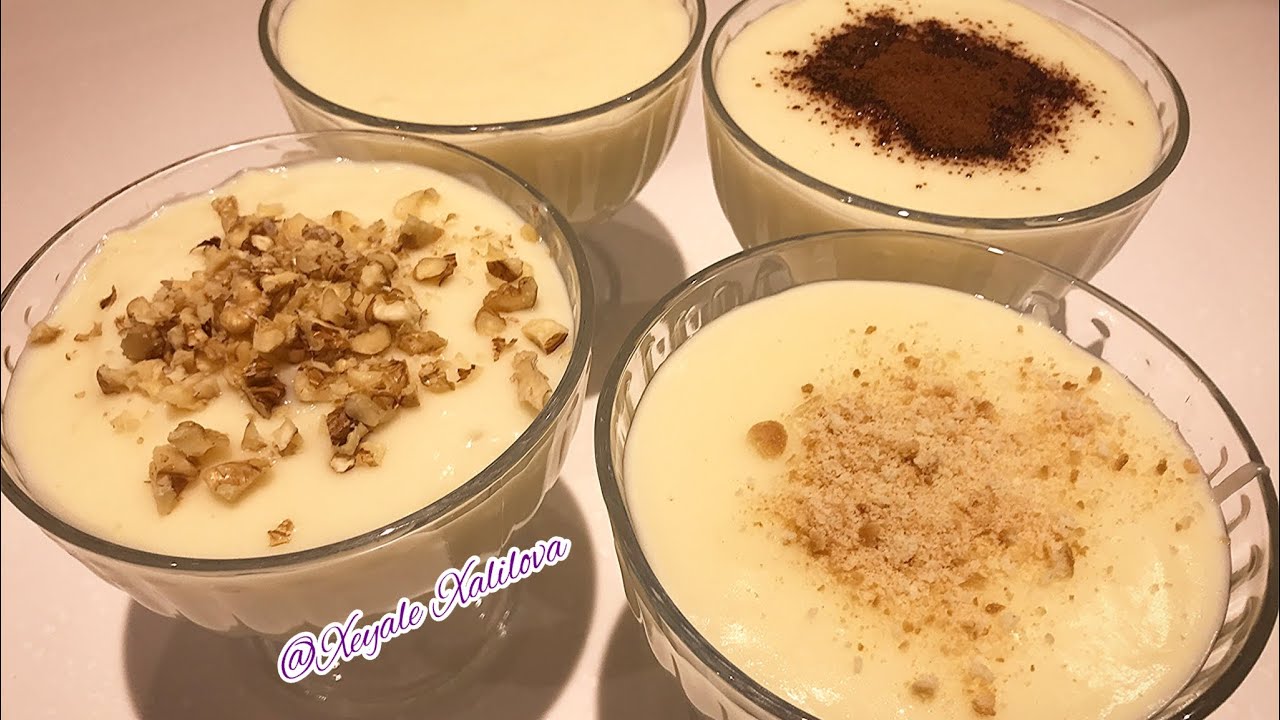 İFTAR ÜÇÜN ÇOX ASAN SÜDLÜ ŞİRNİYYAT.TÜRKİYƏ MƏTBƏXİNDƏN MUHALLEBİ .МОЛОЧНЫЙ ДЕСЕРТ ИЗ ТУРЕЦКИЙ КУХНИ