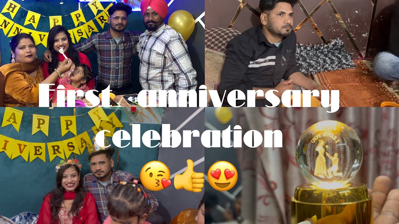 First  anniversary. Celebration 😘👍😁