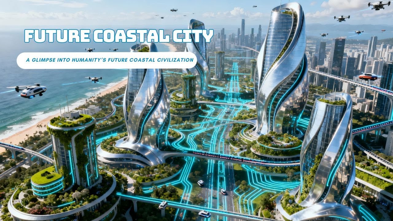A Glimpse into Humanity’s Future Coastal Civilization 🌐⚓ 🚢