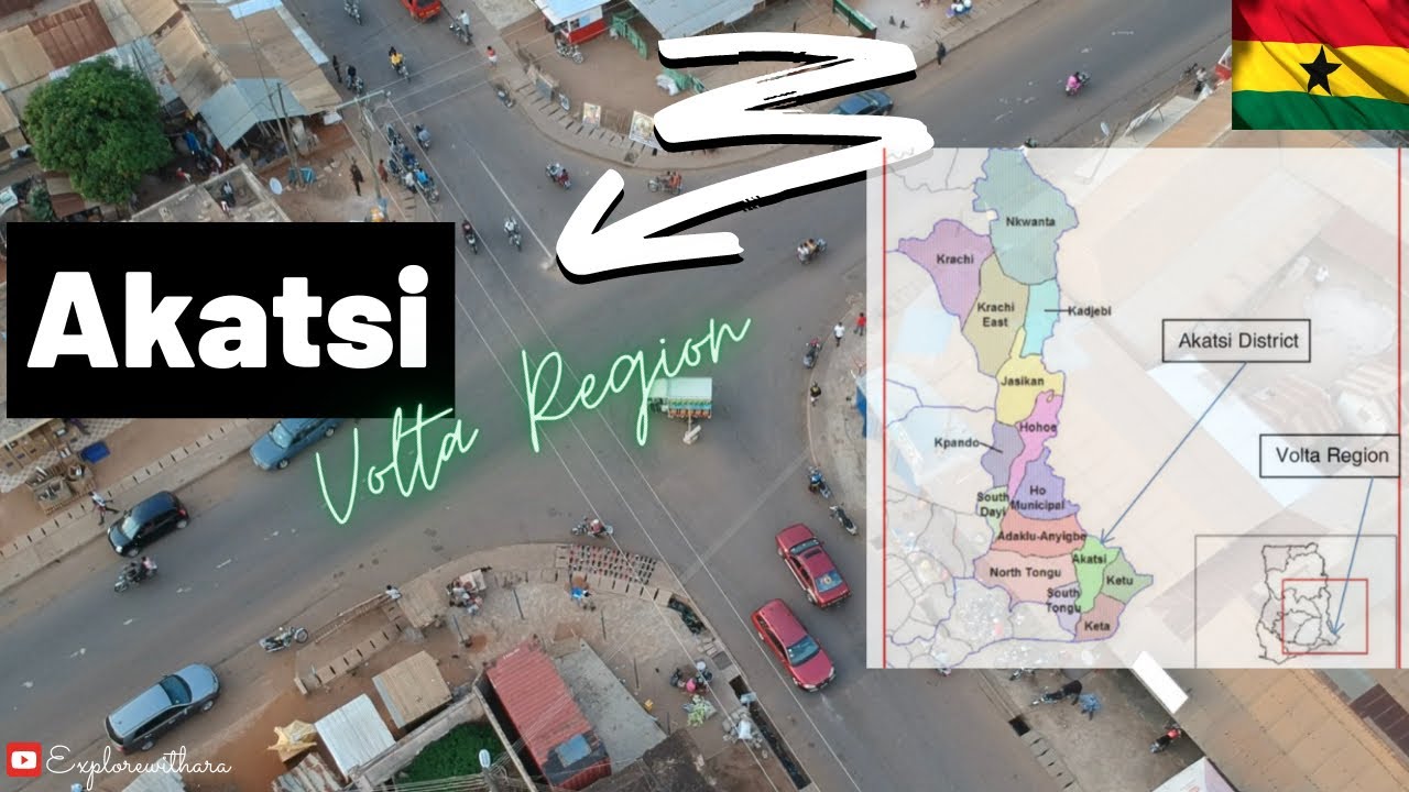 A Walk On The Streets of Akatsi 🔴 Out of Accra Ghana - Africa | Volta Region