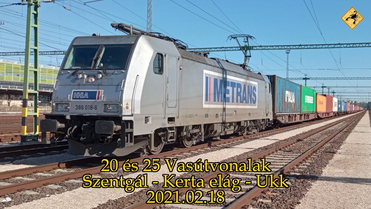 20 és 25 Vasútvonalak | Szentgál - Ukk | 2021.02.18 |1080p@60fps