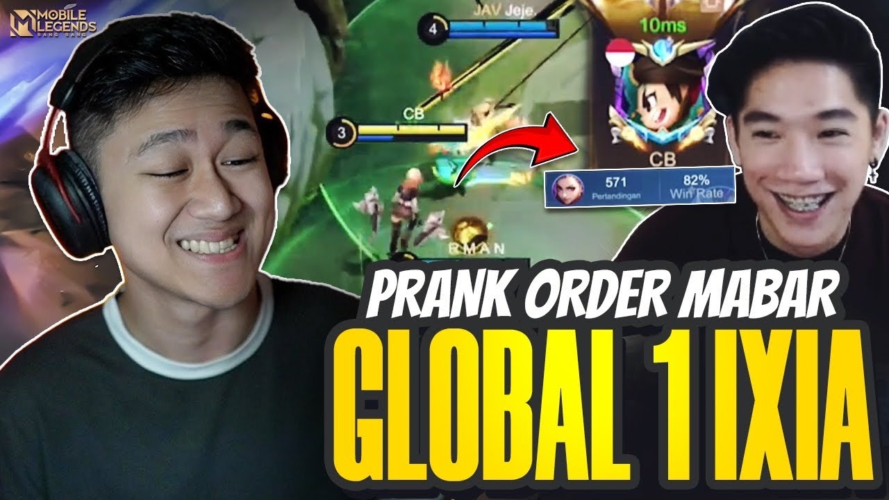ORDER MABAR STREAMER GLOBAL 1 IXIA ! BEGINI REAKSINYA MAIN SAMA LANCELOT JEJE - JEMABAR #2