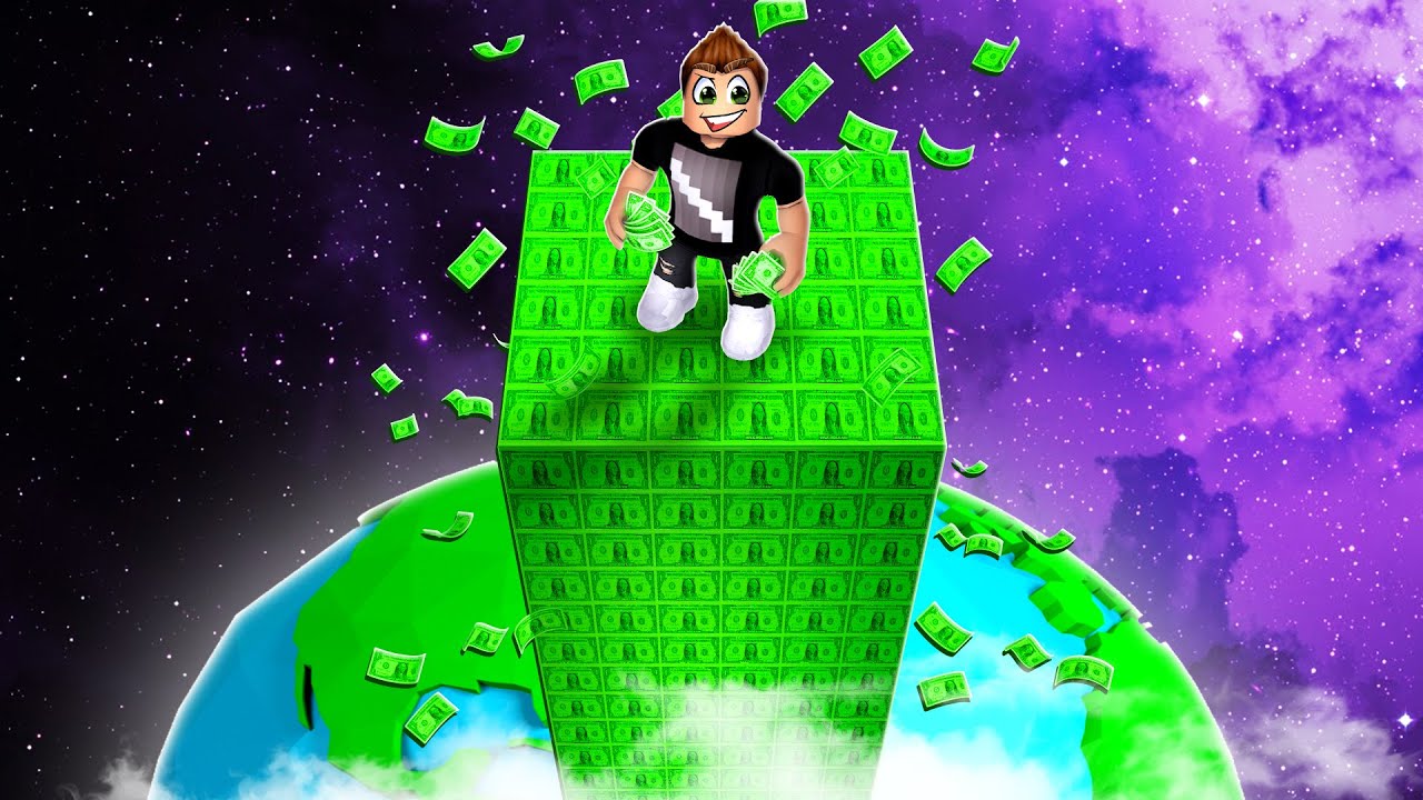 WYDAŁEM 10,000 ROBUX NA NAJWIĘKSZĄ WIEŻĘ PIENIĘDZY w ROBLOX!
