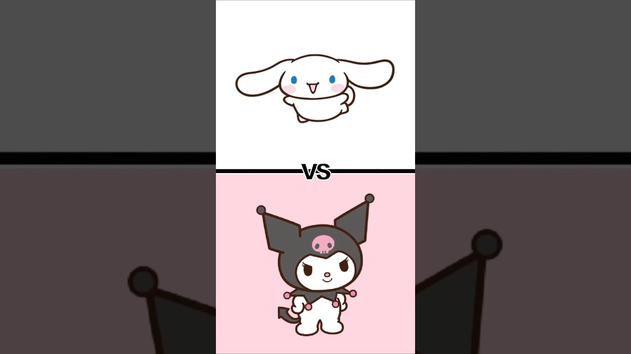 Cinnamoroll vs Kuromi! 🌸✨ Who Wore It Best? 💖#kawaii #kuromi #sanrio