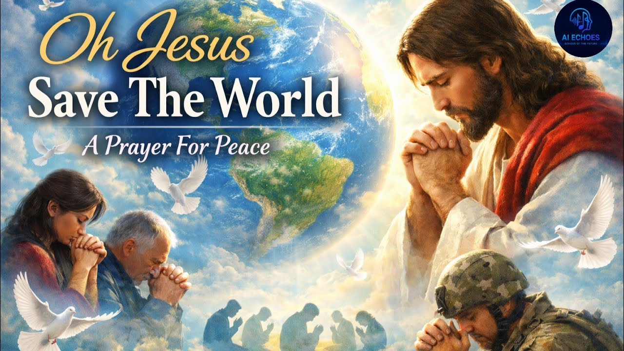 Oh Jesus Save This World x A Prayer For Peace | Lyrical Video Dong  By AI Echoes 