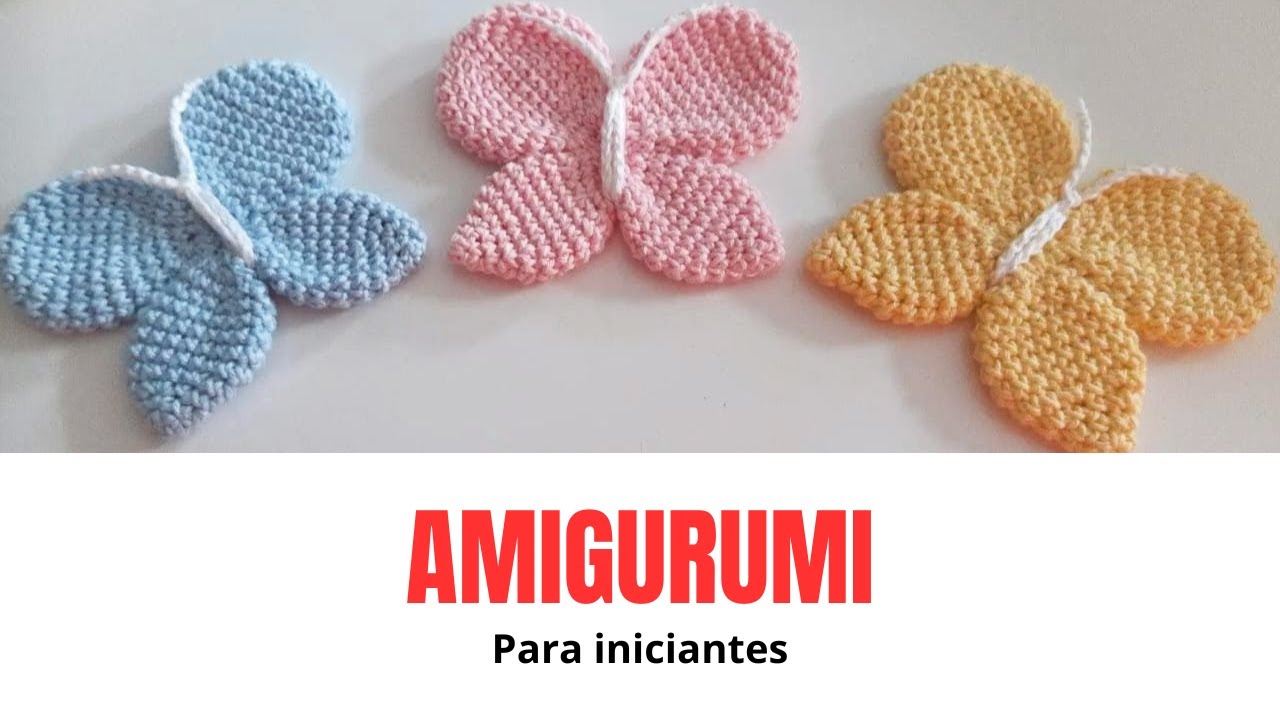 Passo a passo para iniciantes - BORBOLETA AMIGURUMI @lmarteemcroche