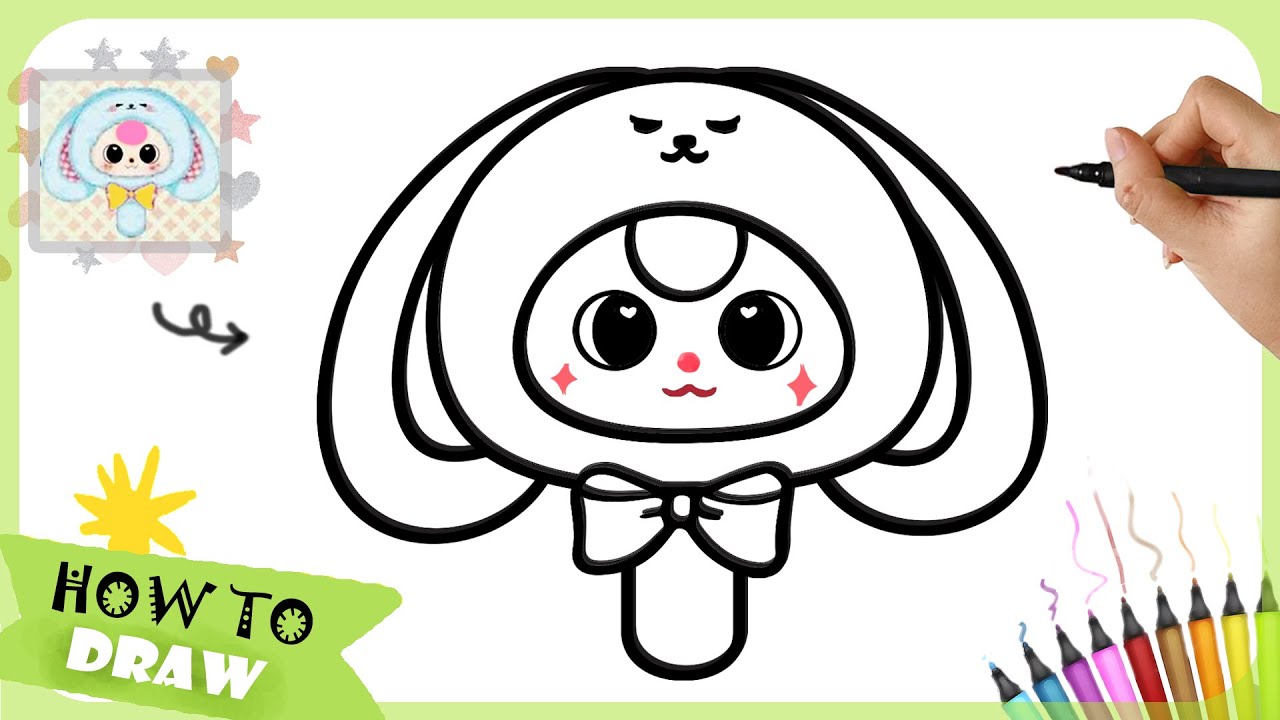 How to draw baby three | Baby Three Magic Mirror drawing | ve Baby three | #babythree guong than ky
