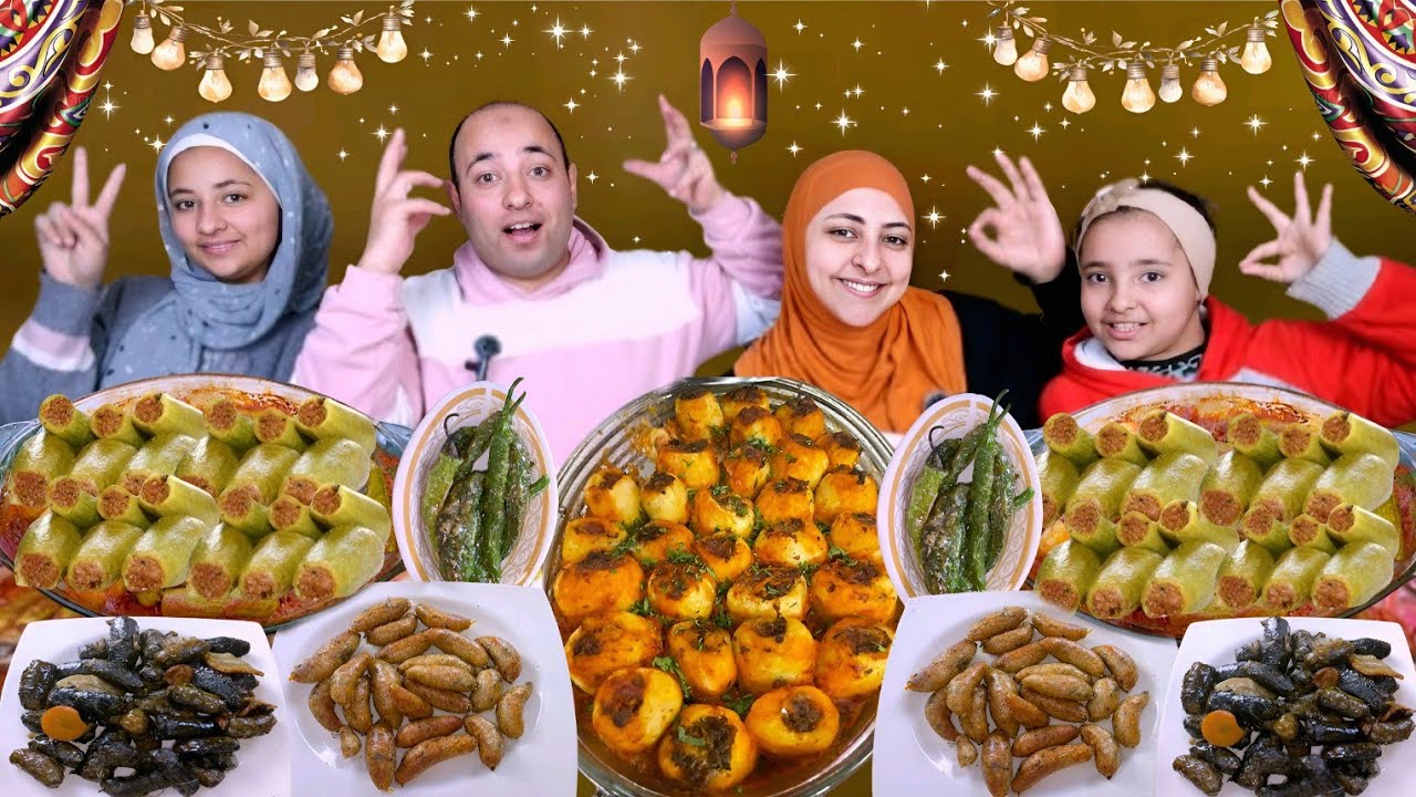 أجمد فطار❗طاجن كوسه وبطاطس محشين باللحمه المفرومه مع محشي ممبار بوبس