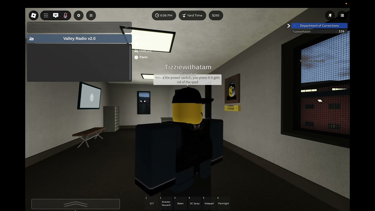 How to become and use the role Director in valley prison roblox
