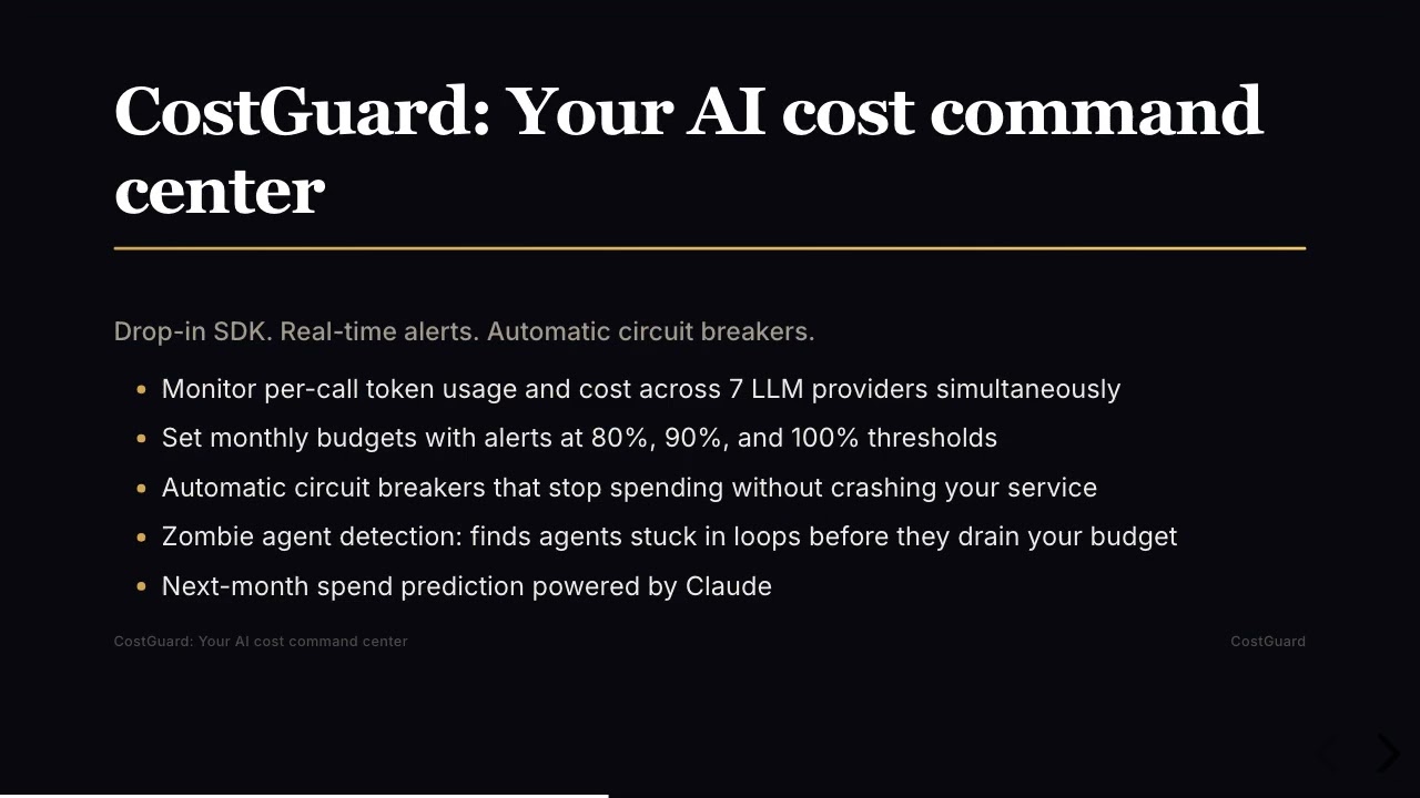 CostGuard &mdash; AI Cost Circuit Breaker for LLM Agents (Demo)