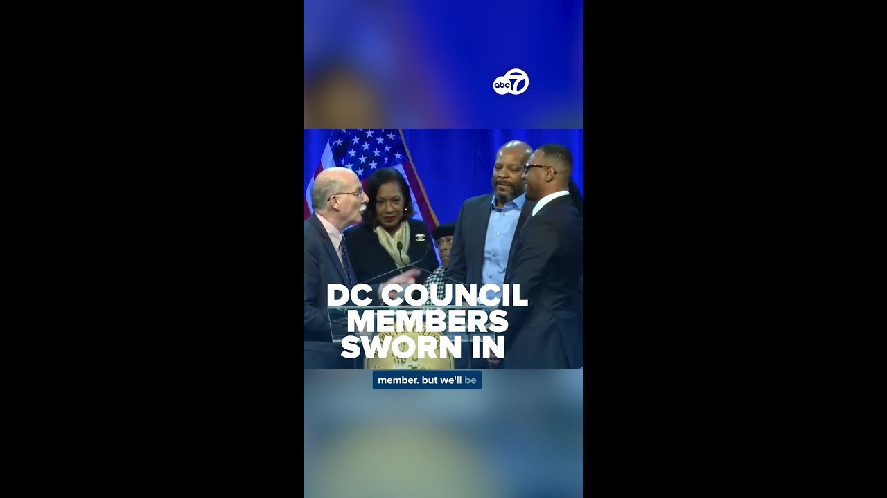 DC Council members receive the oath of office as many set to return for another term