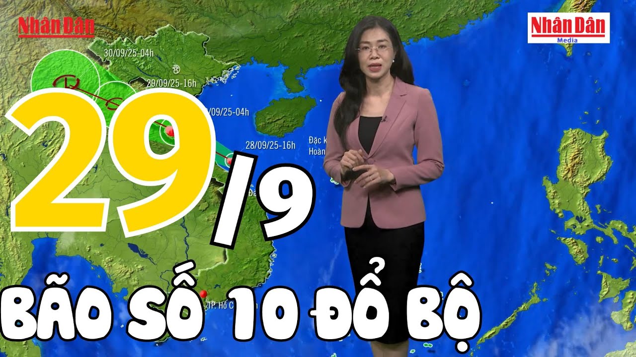 Dự b&aacute;o thời tiết tối nay v&agrave; ng&agrave;y mai 29/9 | Dự b&aacute;o thời tiết đ&ecirc;m nay mới nhất | B&aacute;o Nh&acirc;n D&acirc;n