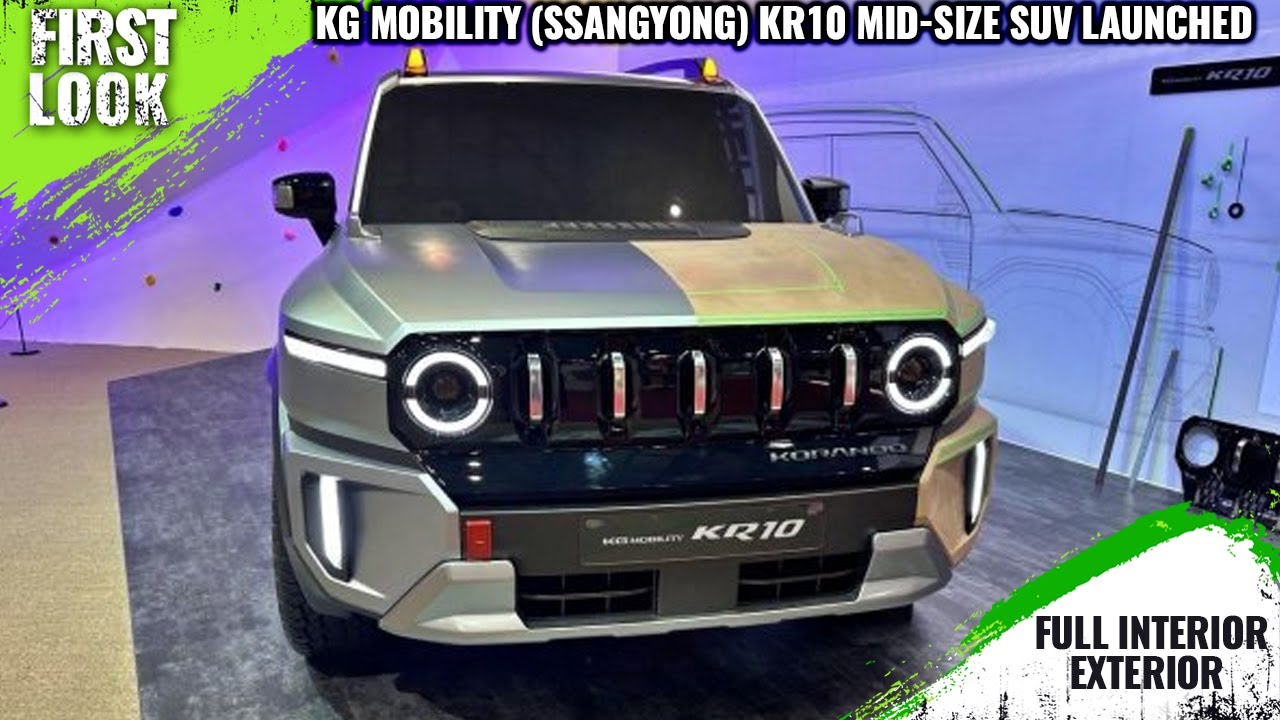 KG Mobility (SsangYong) KR10 Mid-size SUV Launched @ 2023 Seoul Motor Show -Full Interior Exterior